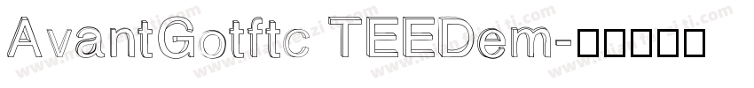 AvantGotftc TEEDem字体转换